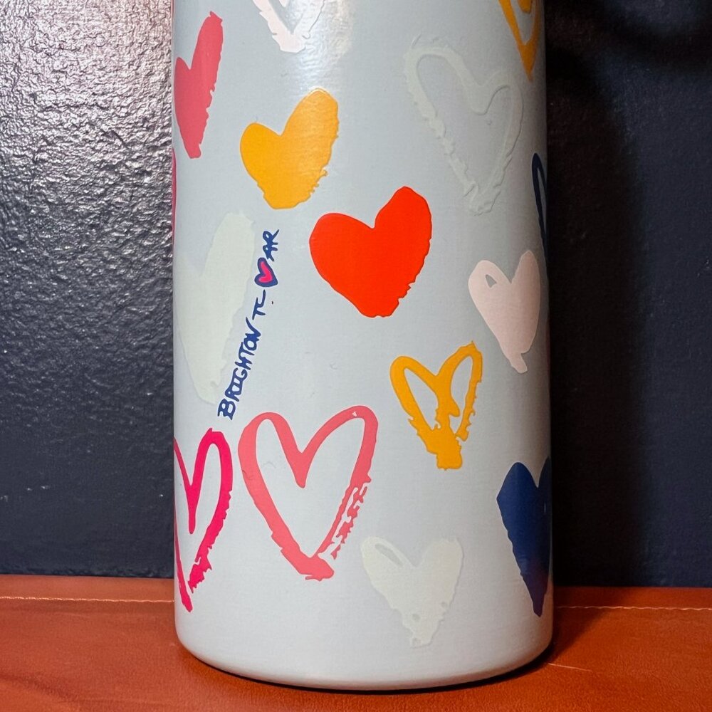 Brighton Color Of Love Water Bottle 20 Oz. Double Wall Insulation (MSRP $60) NEW - Picture 3 of 11